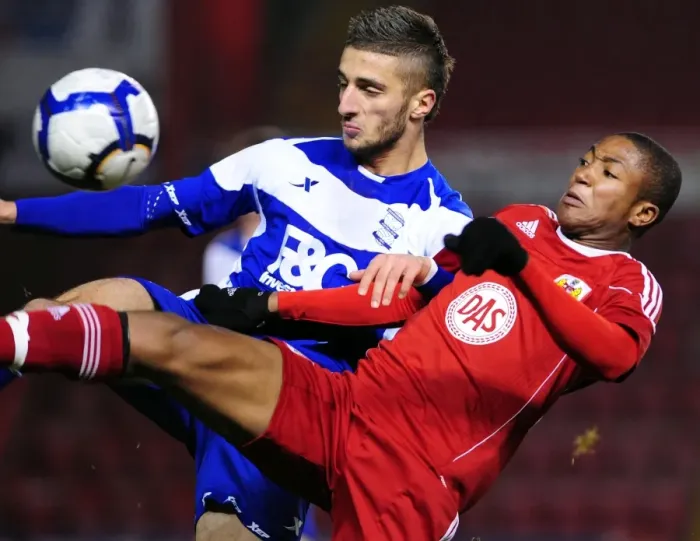 Framed Print : A Glimpse into the Future: U18 Clash - Bristol City vs. Birmingham City (Season 10-11)