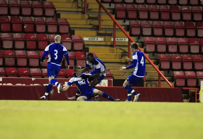 Framed Print : A Glimpse into the Future: U18 Clash - Bristol City vs Birmingham City, Season 10-11