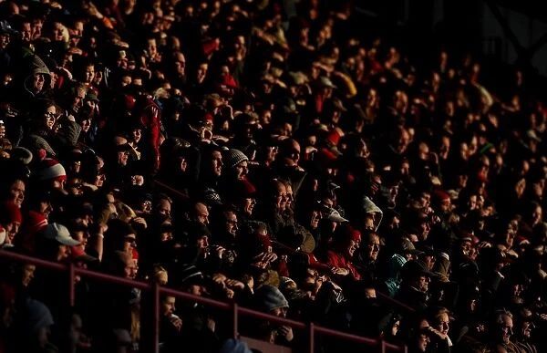 Glowing FA Cup Moment: Bristol City Fans in the Dolman Stand