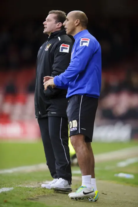 Framed Print : Graham Westley Watches On: Bristol City vs. Stevenage, Sky Bet League One, Ashton Gate Framed Print : Graham Westley Watches On: Bristol City vs. Stevenage, Sky Bet League One, Ashton Gate