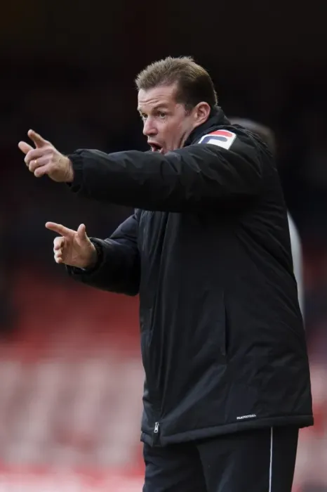Framed Print : Graham Westley Witnesses Intense Rivalry: Bristol City vs. Stevenage in Sky Bet League One Framed Print : Graham Westley Witnesses Intense Rivalry: Bristol City vs. Stevenage in Sky Bet League One