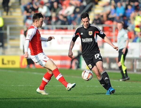 Greg Cunningham in Action: Rotherham United vs. Bristol City, Sky Bet League One, 2014