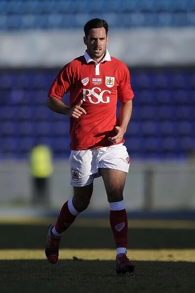 Greg Cunningham of Bristol City in Action Against Extension Gunners in Botswana, 2014