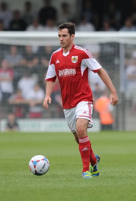 Framed Print : Greg Cunningham of Bristol City in Action against Forest Green Rovers during Preseason 2013 Framed Print : Greg Cunningham of Bristol City in Action against Forest Green Rovers during Preseason 2013
