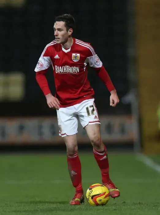 Framed Print : Greg Cunningham of Bristol City in Action Against Notts County, December 2013
