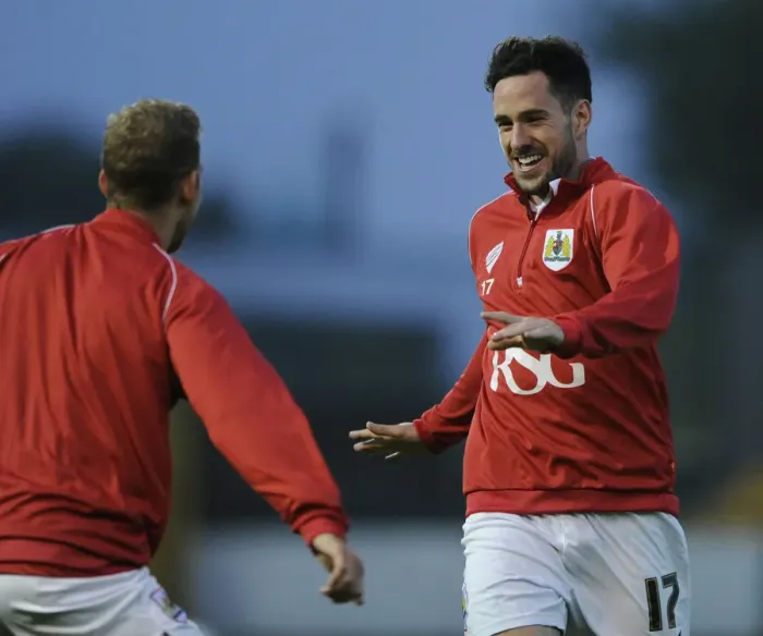 Framed Print : Greg Cunningham of Bristol City in Action Against Port Vale at Vale Park, September 16, 2014 Framed Print : Greg Cunningham of Bristol City in Action Against Port Vale at Vale Park, September 16, 2014