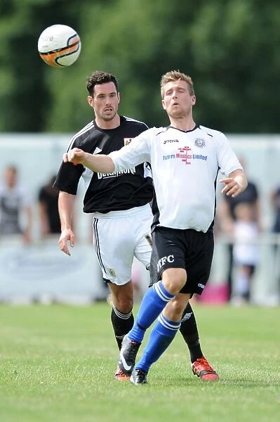 Greg Cunningham of Bristol City in Action against Portishead Town, Pre-Season Friendly, July 2014