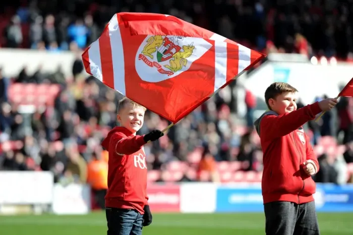 Framed Print : Guard of Honor: Flag Bearers at Bristol City vs. Cardiff City (2016)