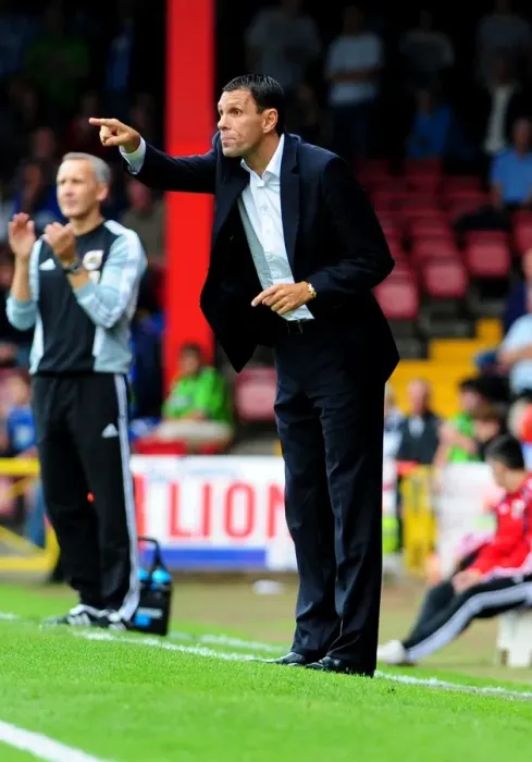 Framed Print : Gus Poyet Leads Brighton at Ashton Gate: Bristol City vs Brighton Championship Clash - September 10, 2011 Framed Print : Gus Poyet Leads Brighton at Ashton Gate: Bristol City vs Brighton Championship Clash - September 10, 2011