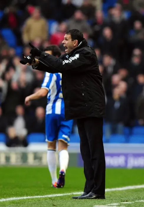 Framed Print : Gus Poyet vs. Bristol City: Championship Clash at Brighton's American Express Community Stadium (14 / 01 / 2012) Framed Print : Gus Poyet vs. Bristol City: Championship Clash at Brighton's American Express Community Stadium (14 / 01 / 2012)