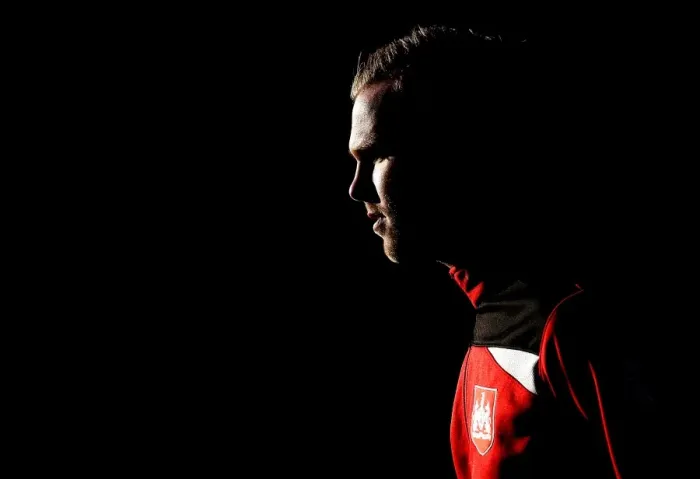 Framed Print : Gustav Engvall Emerges from Shadows: Wolverhampton Wanderers vs. Bristol City (December 2016)
