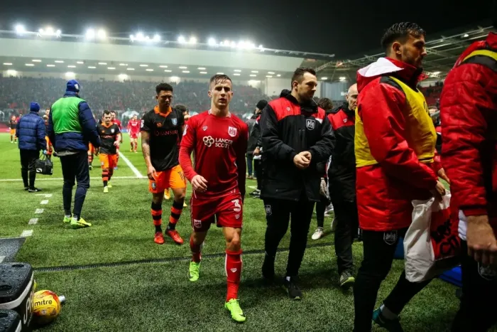 Framed Print : Half Time Moment: Joe Bryan Heads Down the Tunnel at Ashton Gate (Bristol City vs Sheffield Wednesday) Framed Print : Half Time Moment: Joe Bryan Heads Down the Tunnel at Ashton Gate (Bristol City vs Sheffield Wednesday)
