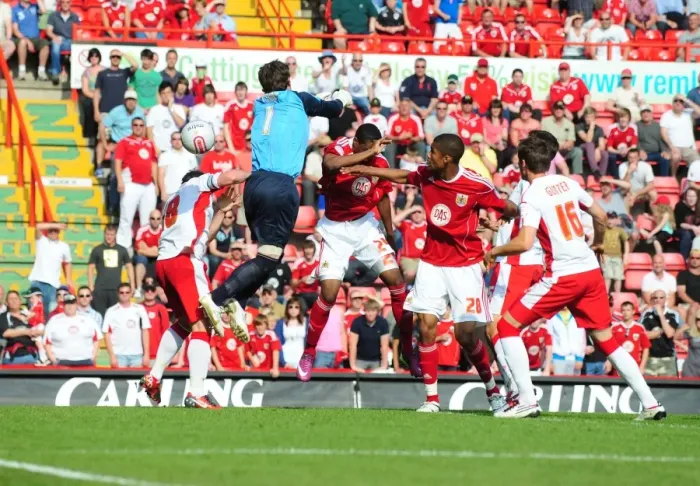Framed Print : Heartbreak for Marlon Jackson: Disallowed Handball Goal in Bristol City's Championship Match Against Nottingham Forest (April 25, 2011) Framed Print : Heartbreak for Marlon Jackson: Disallowed Handball Goal in Bristol City's Championship Match Against Nottingham Forest (April 25, 2011)