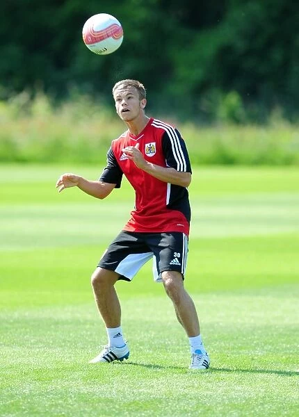 Henry Muggeridge of Bristol City: Focused and Determined during Pre-season Training