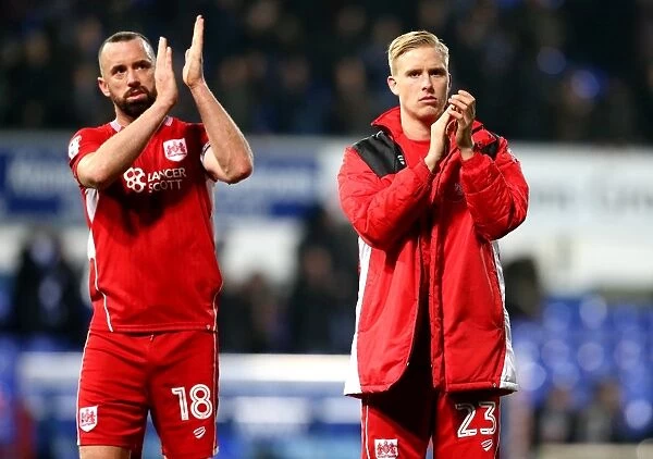 Hordur Magnusson and Aaron Wilbraham of Bristol City in Action Against Ipswich Town, Portman Road, 2016