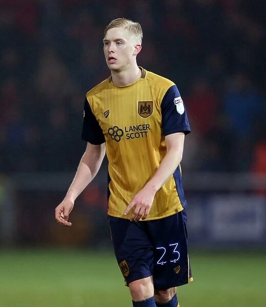 Hordur Magnusson in Action: FA Cup Third Round Replay - Fleetwood Town vs. Bristol City