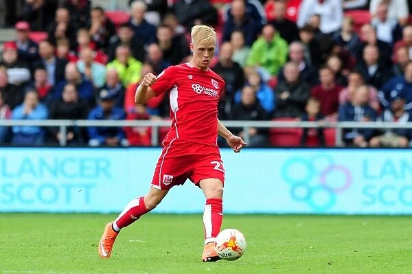Hordur Magnusson of Bristol City in Action Against Newcastle United, 2016