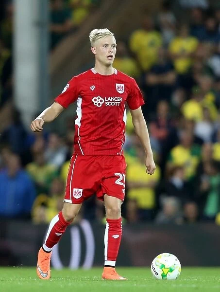 Hordur Magnusson of Bristol City in Action Against Norwich City, Sky Bet Championship, 2016