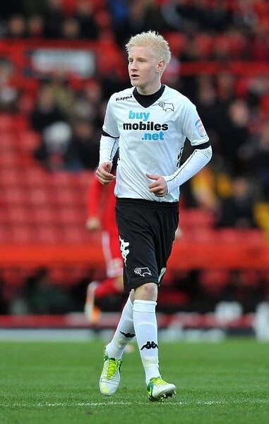 Will Hughes of Derby County in Action against Bristol City, Championship Football Match, December 15, 2012