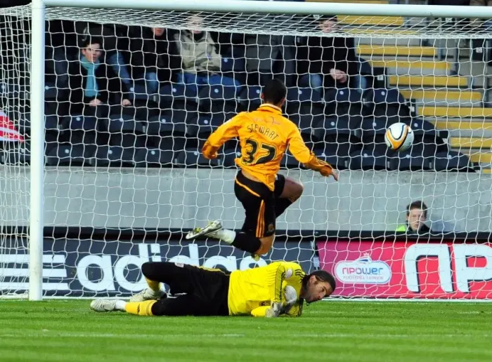 Framed Print : Hull City vs. Bristol City: Cameron Stewart Narrowly Misses Goal (Championship Football, 18 / 12 / 2010) Framed Print : Hull City vs. Bristol City: Cameron Stewart Narrowly Misses Goal (Championship Football, 18 / 12 / 2010)