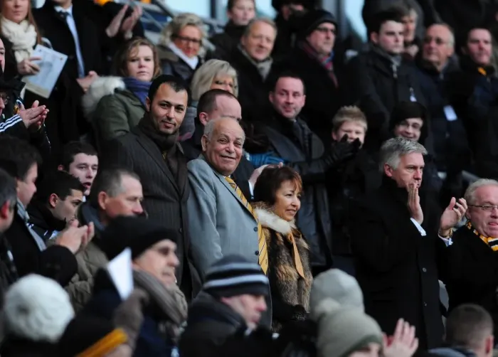 Framed Print : Hull City's New Owners Assem and Ehab Allam Welcome Bristol City to KC Stadium, 2010 Championship Match