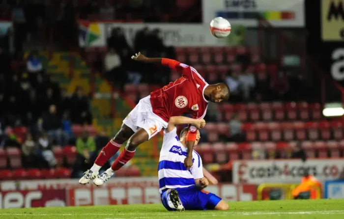 Framed Print : Intense Action: Bristol City vs QPR, Npower Championship Showdown at Ashton Gate (October 22, 2010)