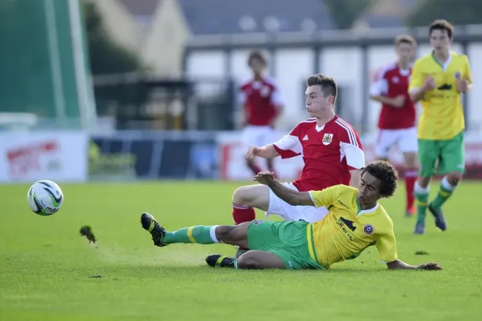 Framed Print : Intense Action: Jamie Horgan of Bristol City U18s vs Sheffield United U18s Framed Print : Intense Action: Jamie Horgan of Bristol City U18s vs Sheffield United U18s