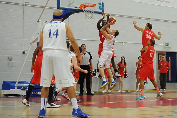 Intense Basketball Moment: Alif Bland Blocks Shot - Bristol Flyers vs Cheshire Phoenix