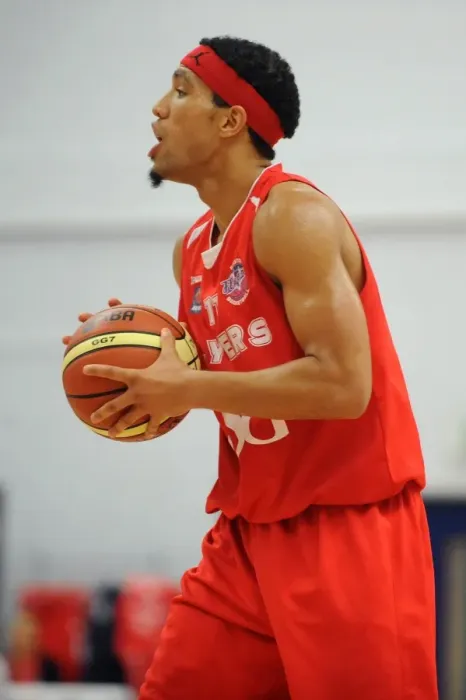 Framed Print : Intense Basketball Showdown: Flyers vs. Wildcats - Action-Packed Moment from the British Basketball League