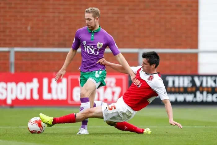 Framed Print : Intense Battle: Scott Wagstaff vs. Stephen Jordan - Fleetwood Town vs. Bristol City Football Rivalry (2014) Framed Print : Intense Battle: Scott Wagstaff vs. Stephen Jordan - Fleetwood Town vs. Bristol City Football Rivalry (2014)