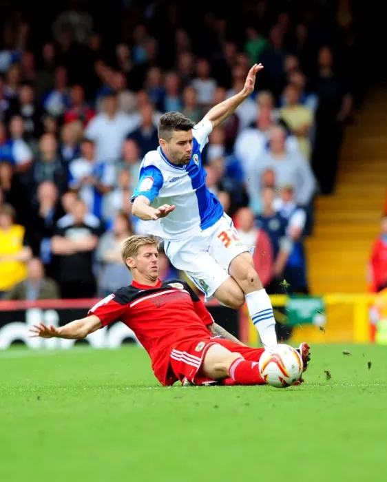 Framed Print : Intense Championship Clash: Jon Stead vs. Bruno Ribeiro - Bristol City vs. Blackburn Rovers Framed Print : Intense Championship Clash: Jon Stead vs. Bruno Ribeiro - Bristol City vs. Blackburn Rovers
