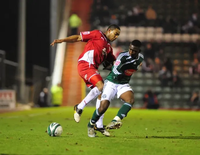 Framed Print : Intense Championship Showdown: Marvin Elliott vs. Yannick Bolasie, Bristol City vs. Plymouth Argyle (16 / 03 / 2010) Framed Print : Intense Championship Showdown: Marvin Elliott vs. Yannick Bolasie, Bristol City vs. Plymouth Argyle (16 / 03 / 2010)