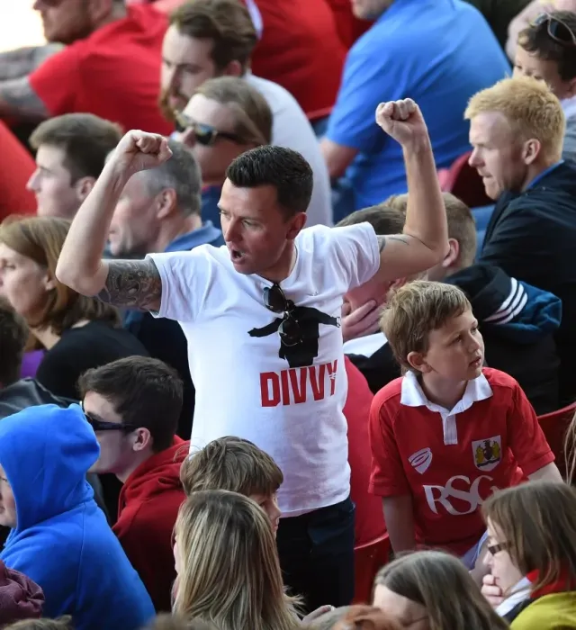 Framed Print : Intense Fan Moment: Bristol City vs Coventry City, Sky Bet League One, 2015 (Fans at Ashton Gate) Framed Print : Intense Fan Moment: Bristol City vs Coventry City, Sky Bet League One, 2015 (Fans at Ashton Gate)