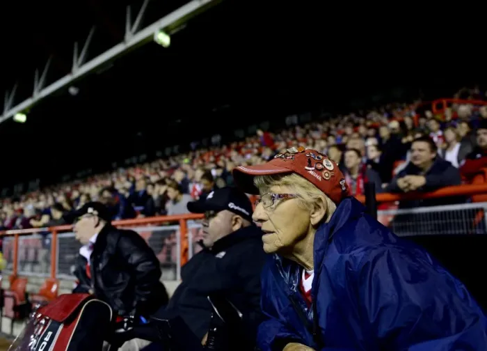 Framed Print : Intense Focus: A Bristol City Fan Caught in the Moment at Ashton Gate Framed Print : Intense Focus: A Bristol City Fan Caught in the Moment at Ashton Gate