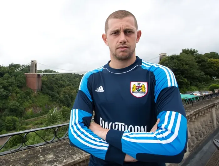 Framed Print : Intense Focus: Frankie Fielding of Bristol City Football Club at Avon Gorge Hotel (2013)