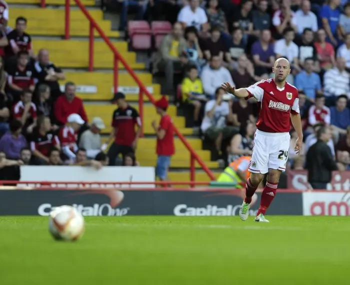 Framed Print : Intense Focus: James O'Connor in the Bristol Derby - Bristol City vs. Bristol Rovers, Johnstone's Paint Trophy (2013) Framed Print : Intense Focus: James O'Connor in the Bristol Derby - Bristol City vs. Bristol Rovers, Johnstone's Paint Trophy (2013)