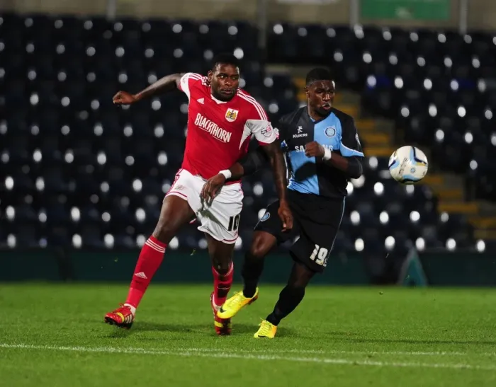 Framed Print : Intense Football Rivalry: Bristol City vs Wycombe Wanderers in the Johnstone's Paint Trophy Clash at Adams Park (2013) Framed Print : Intense Football Rivalry: Bristol City vs Wycombe Wanderers in the Johnstone's Paint Trophy Clash at Adams Park (2013)