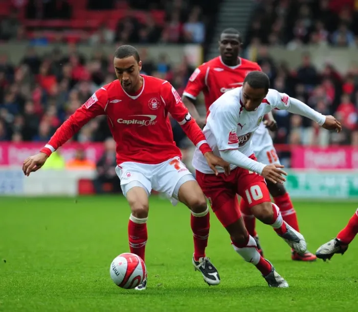 Framed Print : Intense Football Rivalry: Nicky Maynard vs. James Perch Battle on the Pitch (Bristol City vs. Nottingham Forest) Framed Print : Intense Football Rivalry: Nicky Maynard vs. James Perch Battle on the Pitch (Bristol City vs. Nottingham Forest)