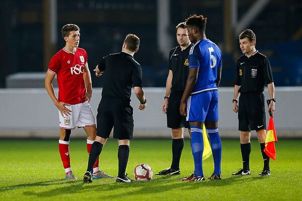 Intense Moment: Aaron Parsons vs Rollin Menayese - FA Youth Cup Third Round Clash at Ashton Gate