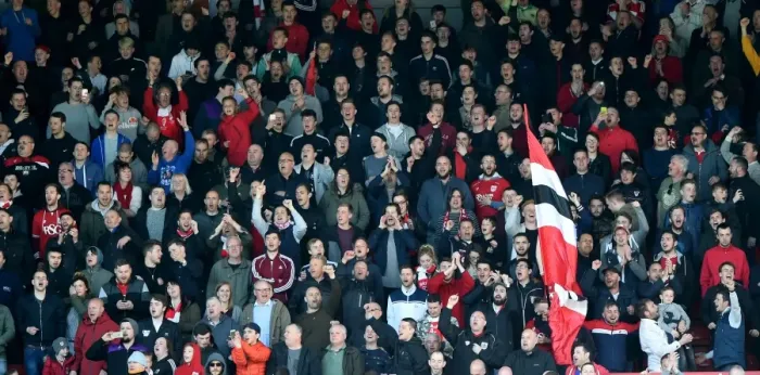 Framed Print : Intense Moment at Ashton Gate: Sky Bet Championship Showdown between Bristol City and Huddersfield Town (April 2016)