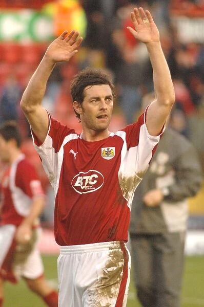 Intense Moment: Jamie McAllister in Action for Bristol City Against Sheffield Wednesday