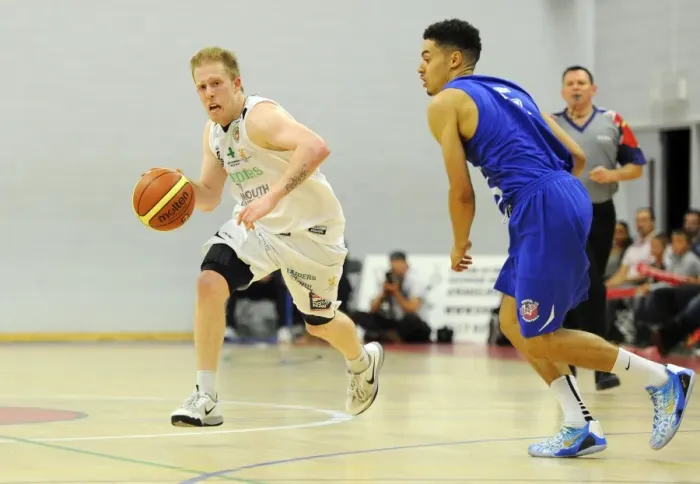 Framed Print : Intense Moment: Josh Wilcher Drives Forward in Bristol Flyers vs. Plymouth Raiders Basketball Game Framed Print : Intense Moment: Josh Wilcher Drives Forward in Bristol Flyers vs. Plymouth Raiders Basketball Game