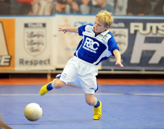 Framed Print : Intense Rivalry: 09-10 Futsal Tournament Clash - Bristol City Academy vs Birmingham City Framed Print : Intense Rivalry: 09-10 Futsal Tournament Clash - Bristol City Academy vs Birmingham City