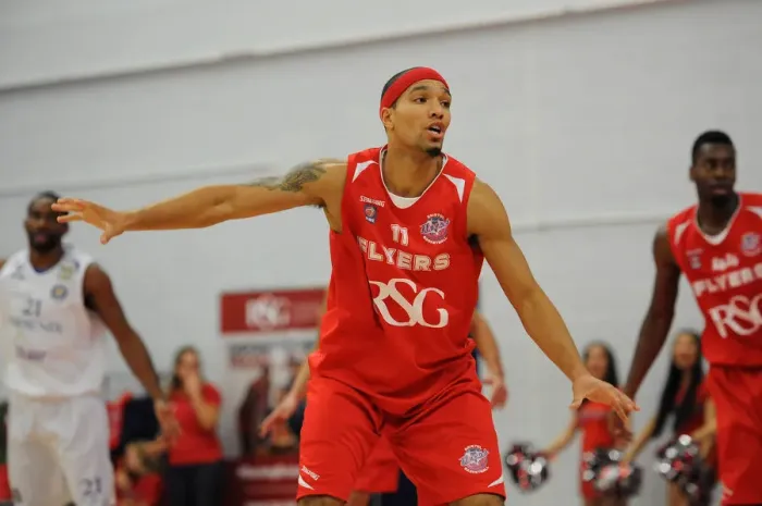 Framed Print : Intense Rivalry: A Basketball Showdown between Bristol Flyers and Cheshire Phoenix