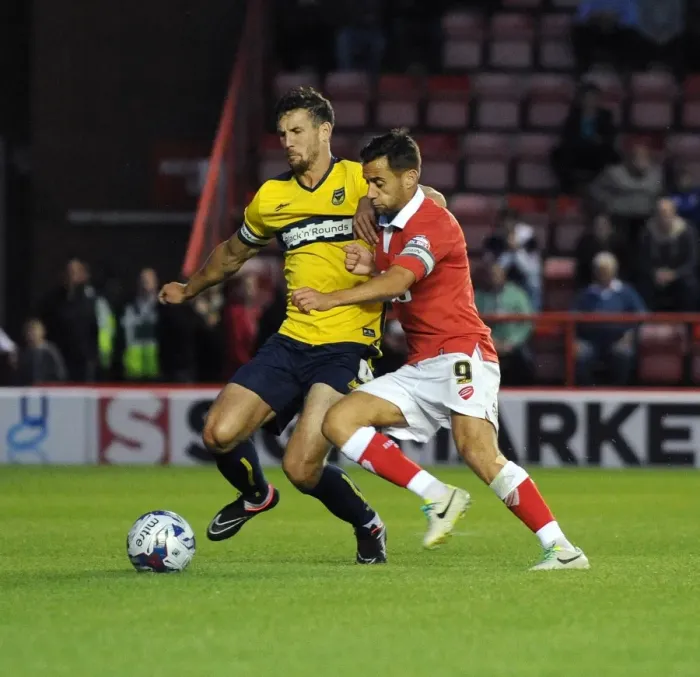Framed Print : Intense Rivalry: A Battle for the Ball - Sam Baldock vs Jake Wright Framed Print : Intense Rivalry: A Battle for the Ball - Sam Baldock vs Jake Wright