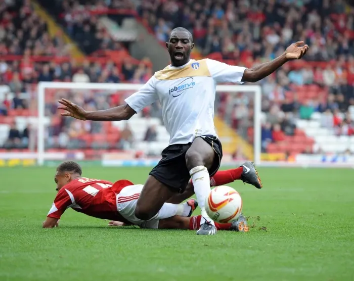 Framed Print : Intense Rivalry: Bobby Reid vs Jabo Ibehre at Ashton Gate Framed Print : Intense Rivalry: Bobby Reid vs Jabo Ibehre at Ashton Gate