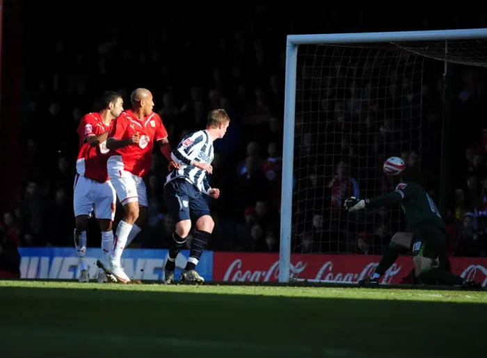 Framed Print : The Intense Rivalry: Bristol City vs. West Bromwich Albion - Season 09-10: A Football Battle