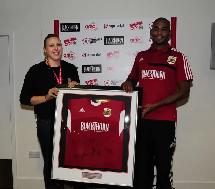 Framed Print : Intense Rivalry: Bristol City vs Brentford, October 2013 - Football Match at Ashton Gate