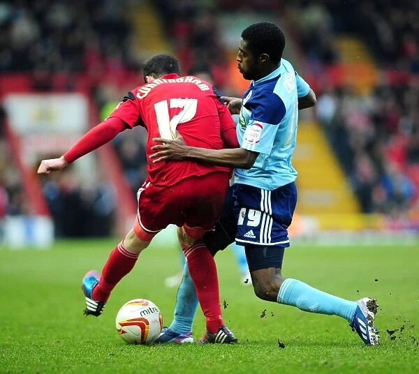 Intense Rivalry: Carayol vs. Cunningham - Bristol City vs. Middlesbrough Football Battle