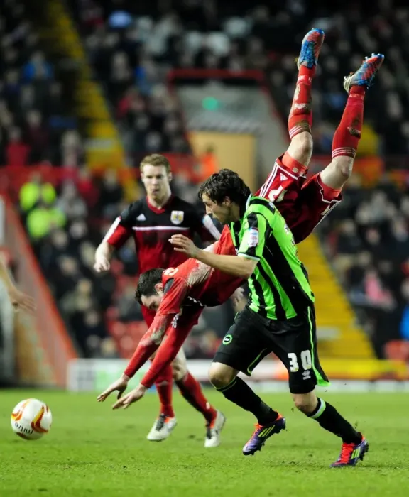 Framed Print : Intense Rivalry: Cunningham vs Buckley - A Football Battle at Ashton Gate Framed Print : Intense Rivalry: Cunningham vs Buckley - A Football Battle at Ashton Gate
